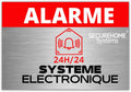 Lot de 8 autocollants - Effet dissuasifs