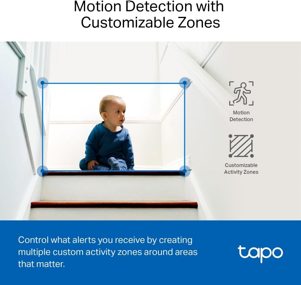 Caméra Surveillance WiFi intérieure 2k + Détection de personne