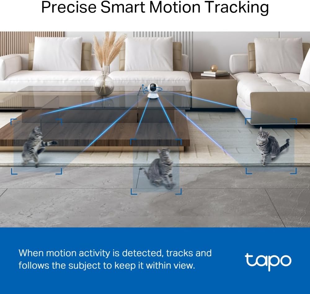 Caméra Surveillance WiFi intérieure 2k + Détection de personne