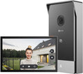 Interphone/Sonnette Vidéo WiFi Système d'Interphone 1080P, Moniteur Tactile