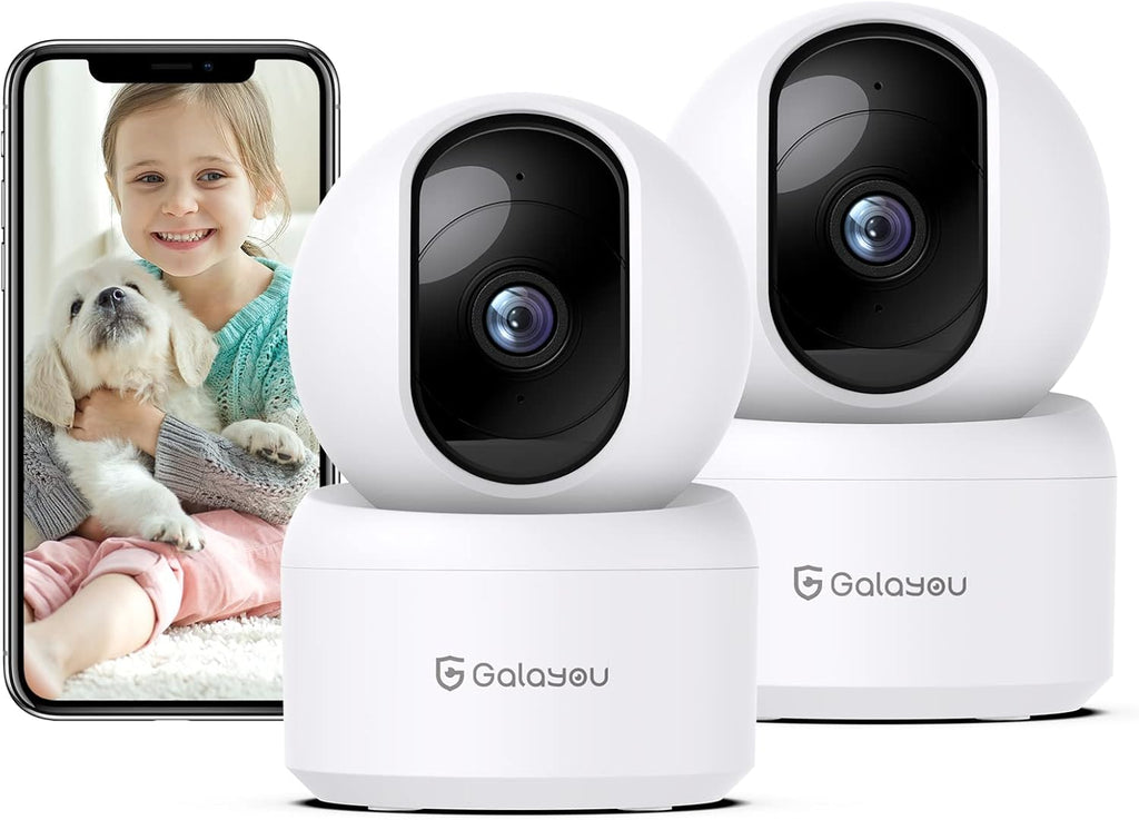 2 Camera de Surveillance Wifi Intérieure - 2 Caméra Interieur Maison 360°