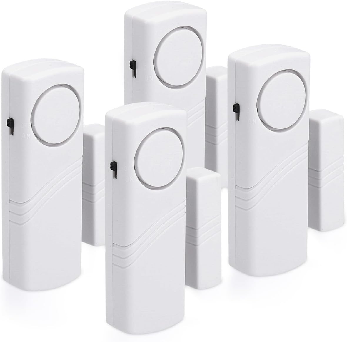 Alarme Porte et Fenêtre - Lot 4x - Alarme Sans Fil Anti-Intrusion