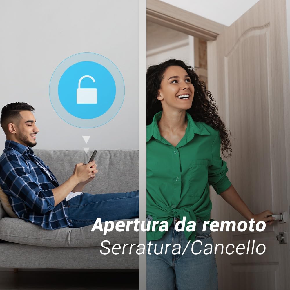 Interphone/Sonnette Vidéo WiFi Système d'Interphone 1080P, Moniteur Tactile
