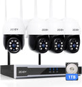 Kit Camera Surveillance WiFi Exterieure - Disque Dur 1To - Système Videosurveillance
