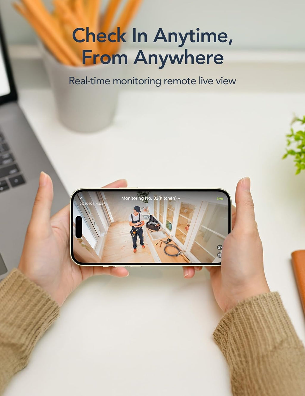 Caméra Surveillance WiFi Intérieure 1080P