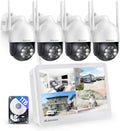 Kit Caméra Surveillance WiFi Extérieure avec 10 Moniteur